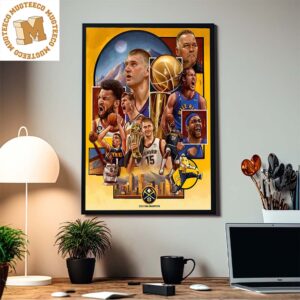 The Nuggets 2023 NBA Champions Art By Robert Bruno