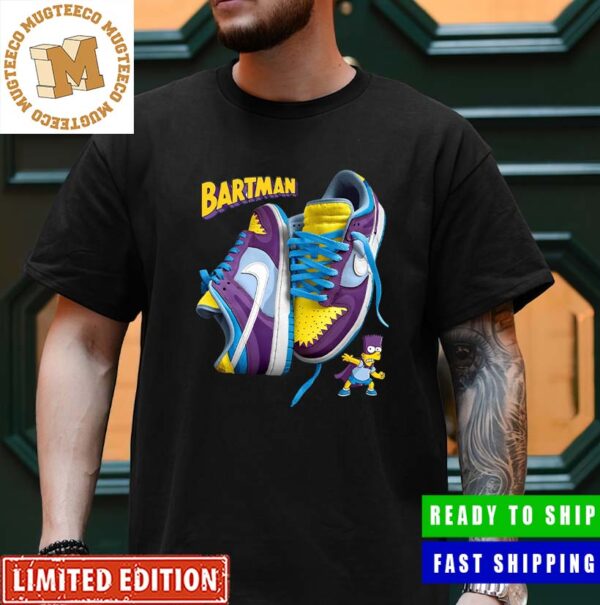 The Simpsons Bartman Dunk Low Sneaker Style Unisex T-Shirt