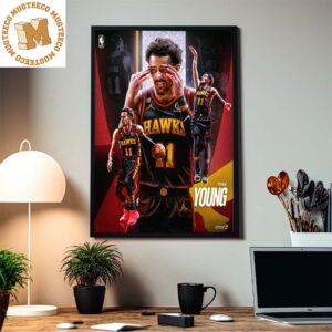 Trae Young From Atlanta Hawks Design Home Decor Poster Canvas