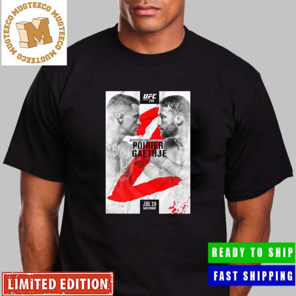 UFC 291 Poirier vs Gaethje World BMF Championship Poster Unisex T-Shirt