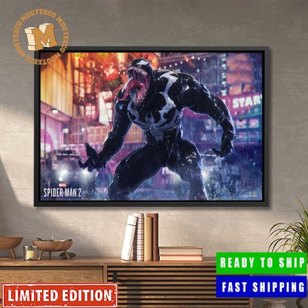 Venom New Look In Spider Man 2 Video Game Home Decor Poster Canvas