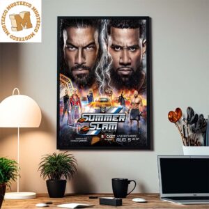 WWE SummerSlam Detroit The Biggest Party Of The Summer Offical Home Decor Poster Canvas