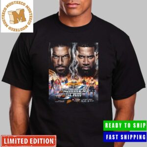 WWE SummerSlam Detroit The Biggest Party Of The Summer Offical Poster Unisex T-Shirt