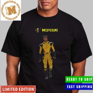 Wolverine Full Classic Costume On The Set Of Deadpool 3 Unisex T-Shirt