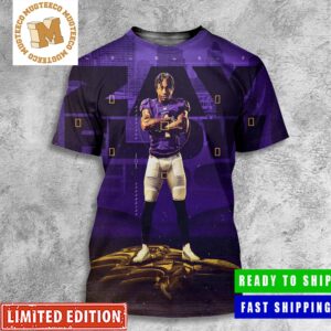 Zay Flowers From NFL Baltimore Ravens Graphic All Over Print Shirt