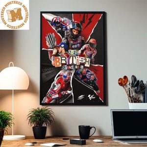 2023 British Grand Prix Moments Of Moto GP Silverstone Home Decor Poster Canvas