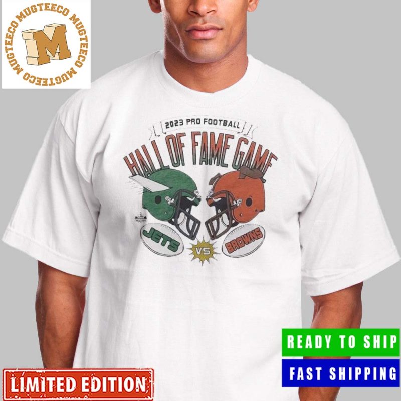 NFL Pro Football Hall Of Fame New York Jets Vs Cleveland Browns Unisex T- Shirt - Mugteeco