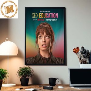 A Netflix Series Sex Education Season 4 On Netflix 21 September Emma Mackey First Home Decor Poster Canvas