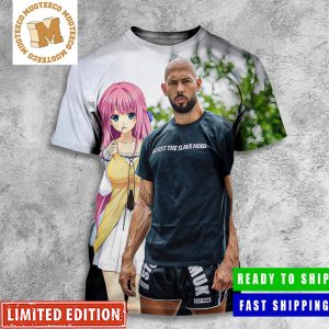 Andrew Tate GM With Anime Girl Funny All Over Print Shirt