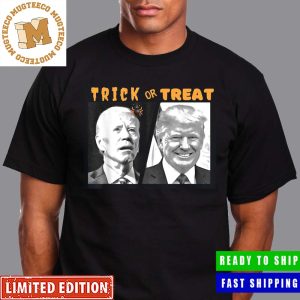 Biden And Trump Halloween Trick or Treat Funny Political Unisex T-Shirt