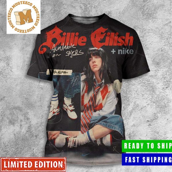 Billie Eilish x Nike Air Alpha On SNKRS Poster All Over Print Shirt