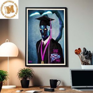 Blue Beetle Graduation Yearbook Photo Style Home Decor Poster Canvas