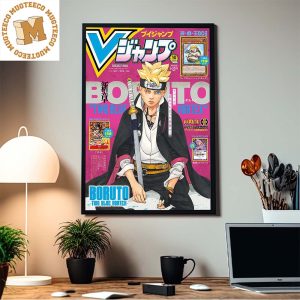 Boruto Part 2 Two Blue Vortex By Masashi Kishimoto Cover Of Upcoming V-Jump Issue 10 2023 Home Decor Poster Canvas