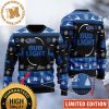 Bud Light Big Logo With Snowflakes Pine Tree And Reindeer Pattern Vintage Holiday Ugly Sweater 2023