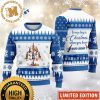 Bud Light Navy And White Dilly Dilly Christmas Holiday Ugly Sweater 2023