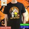 Charlie Brown And Snoopy Watching Houston Texans Halloween Vintage T-Shirt