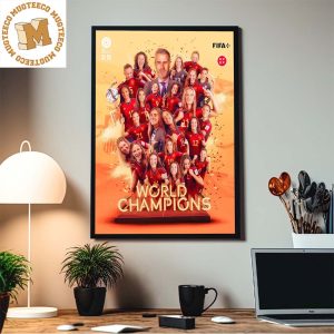 Congratulations To Spain Are The FIFA Women’s World Cup 2023 Champions For The First Time Home Decor Poster Canvas