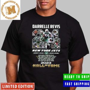 Darrelle Revis 24 New York Jets 1977 1987 NFL Hall Of Fame 2023 Unisex T-Shirt