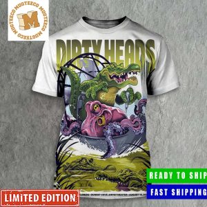 Dirty Heads Boca Raton Florida Sunset Cove Amphitheater August 10 2023 Poster 3D Shirt