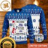Bud Light With Santa Hat Santa Claus Sleigh Snowflakes Knitting Pattern Christmas Ugly Sweater 2023