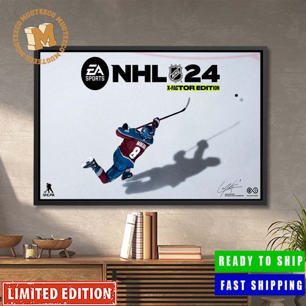 EA Sports NHL 24 X-Factor Edition Cale Makar From Colorado Avalanche The Cover Athlete Decor Poster Canvas
