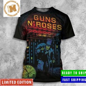 Guns N Roses Montreal Canada North America Tour Aug 8 Parc Jean Drapeau All Over Print Shirt