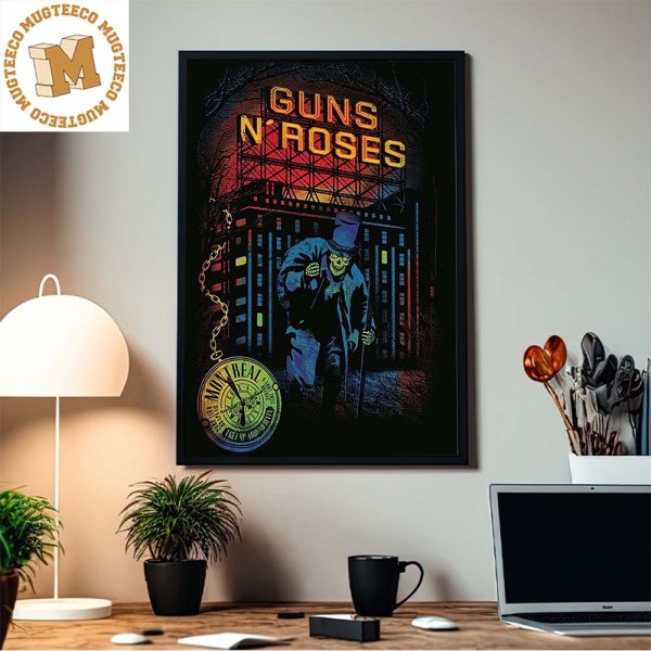 Guns N Roses Montreal Canada North America Tour Aug 8 Parc Jean Drapeau Decor Poster Canvas