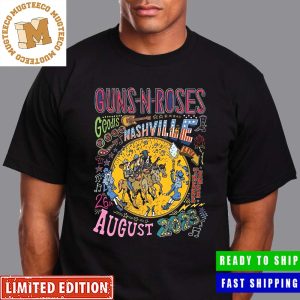 Guns N Roses North America 2023 Tour Nashville TN Geodis Park 26th August 2023 Poster Unisex T-Shirt