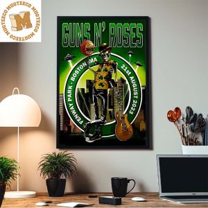 Guns N Roses North America Tour Fenway Park Boston MA 21st August 2023 Home Decor Poster Canvas