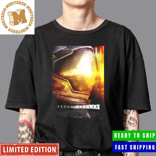 Interstellar A Film By Christopher Nolan Poster Unisex T-Shirt