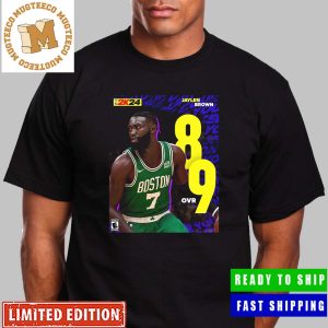 Jaylen Brown From Boston Celtics Earns An 89 OVR For NBA 2K24 Classic T-Shirt