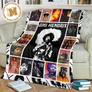 Jimi Hendrix Fleece Blanket Gift For Music Fan