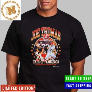 Joe Thomas Cleveland Browns Hall Of Fame Class Of 2023 Signature Unisex T-Shirt