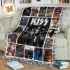 Kiss Rock Band Fleece Blanket Signatures Fan Gift Idea