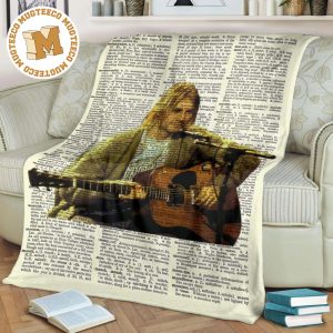 Kurt Cobain Fleece Blanket For Music Lover