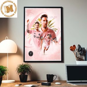 Lionel Messi From Inter Miami Home Decor Poster Canvas