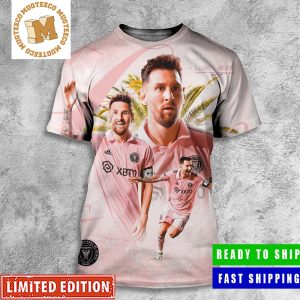 Lionel Messi From Inter Miami Poster All Over Print Shirt