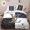 Louis Vuitton Monogram Icon x Peanuts Cartoon Snoopy In Sand Pink Monogram Comforter Bedding Set