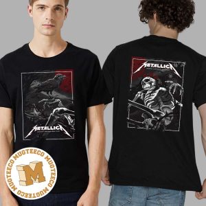 Metallica M72 World Tour No Repeat Weekend M72 Arlington Texas Skeleton And Crow Combine Shows Unisex T-Shirt