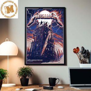 Metallica M72 World Tour North American Tour 2023 East Rutherford August 4th Decor Poster Canvas