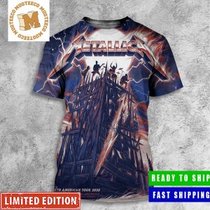 Metallica M72 World Tour North American Tour 2023 East Rutherford August 4th Poster All Over Print Shirt