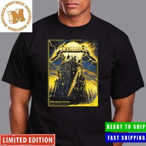 Metallica North American Tour 2023 M72 Los Angeles Exclusive Colorway Ver 2 Black And Yellow Thunder Unisex T-Shirt