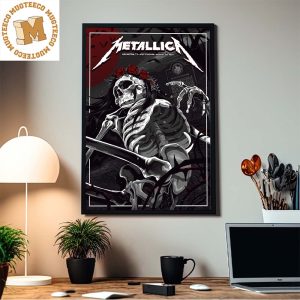 Metallica The Night Two Of The M72 World Tour Arlington Texas AT&T Stadium August 20th 2023 Home Decor Poster Canvas