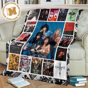 Motley Crue Fleece Blanket For Music Band Fan Gift Idea