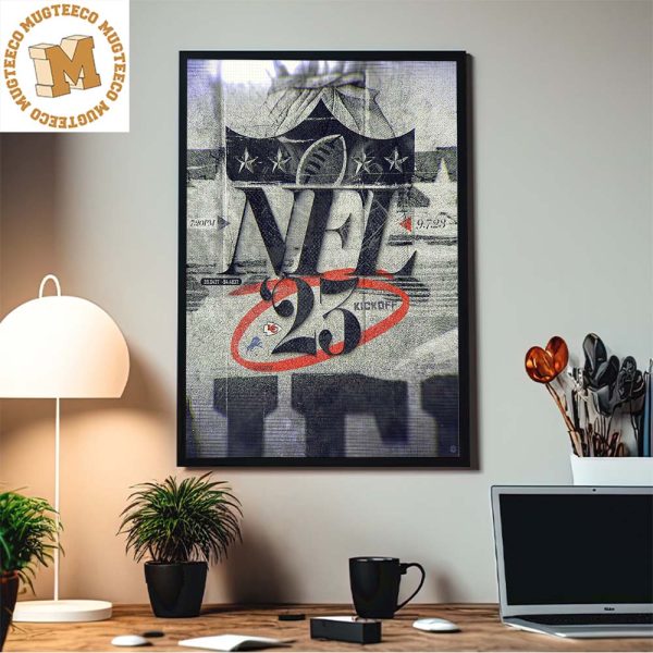 NFL 23 Kickoff Kansas City Chiefs Vs Lions Season Opener Home Decor Poster Canvas