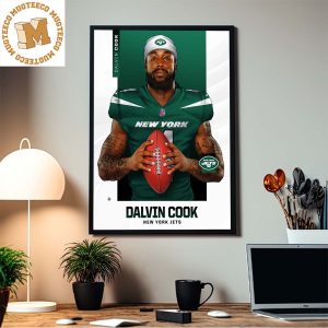 NFL Dalvin Cook New York Jets Newest Running Back Home Decor Poster Canvas