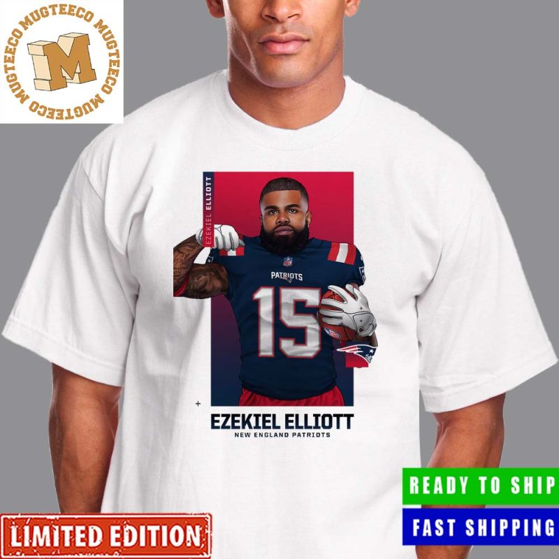 NFL Ezekiel Elliott New England Patriots Number 15 Unisex T-Shirt - Mugteeco