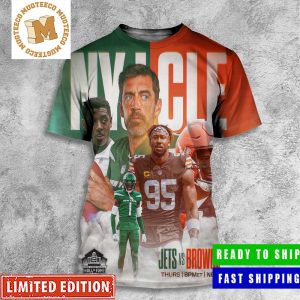 NFL Pro Football Hall Of Fame New York Jets Vs Cleveland Browns All Over Print Shirt