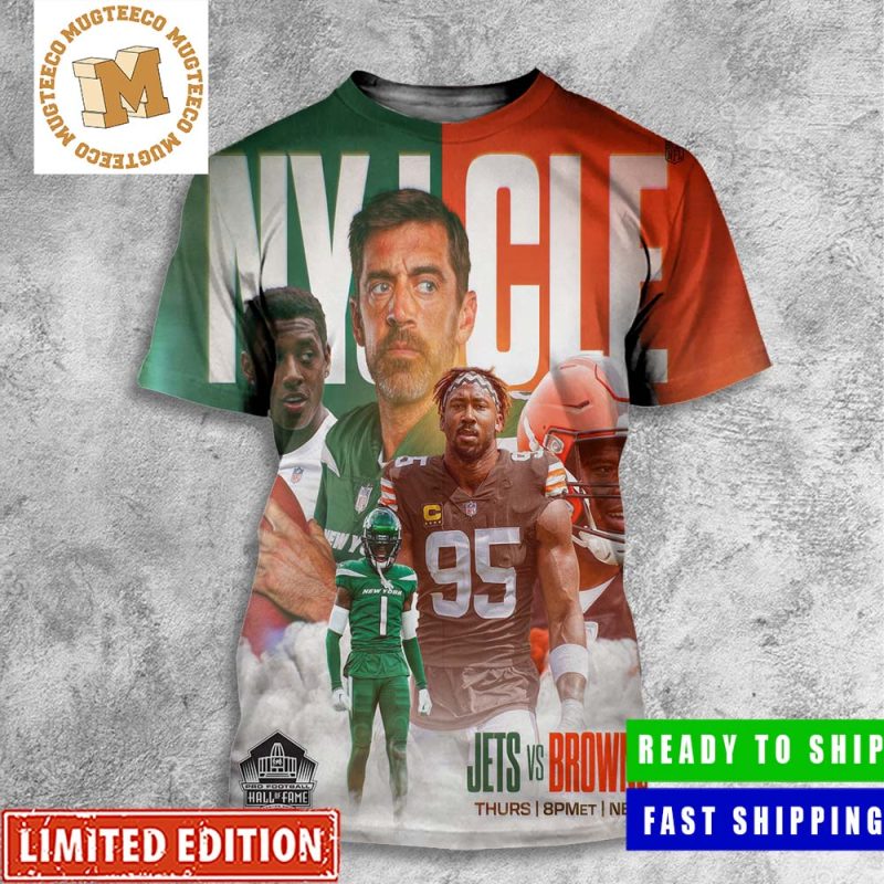 2023 Pro Football Hall Of Fame Game New York Jets Versus Cleveland Browns  Unisex T-Shirt - Mugteeco