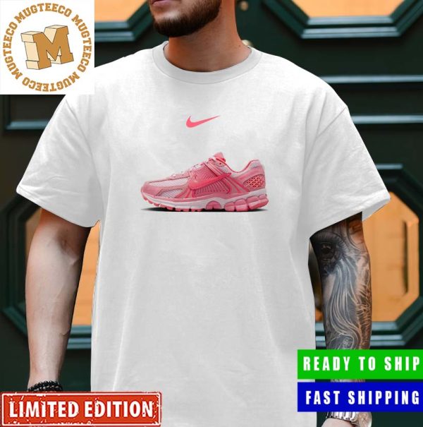 Nike Zoom Vomero 5 Pink Foam Coral Chalk Hot Punch Sneaker Unisex T-Shirt